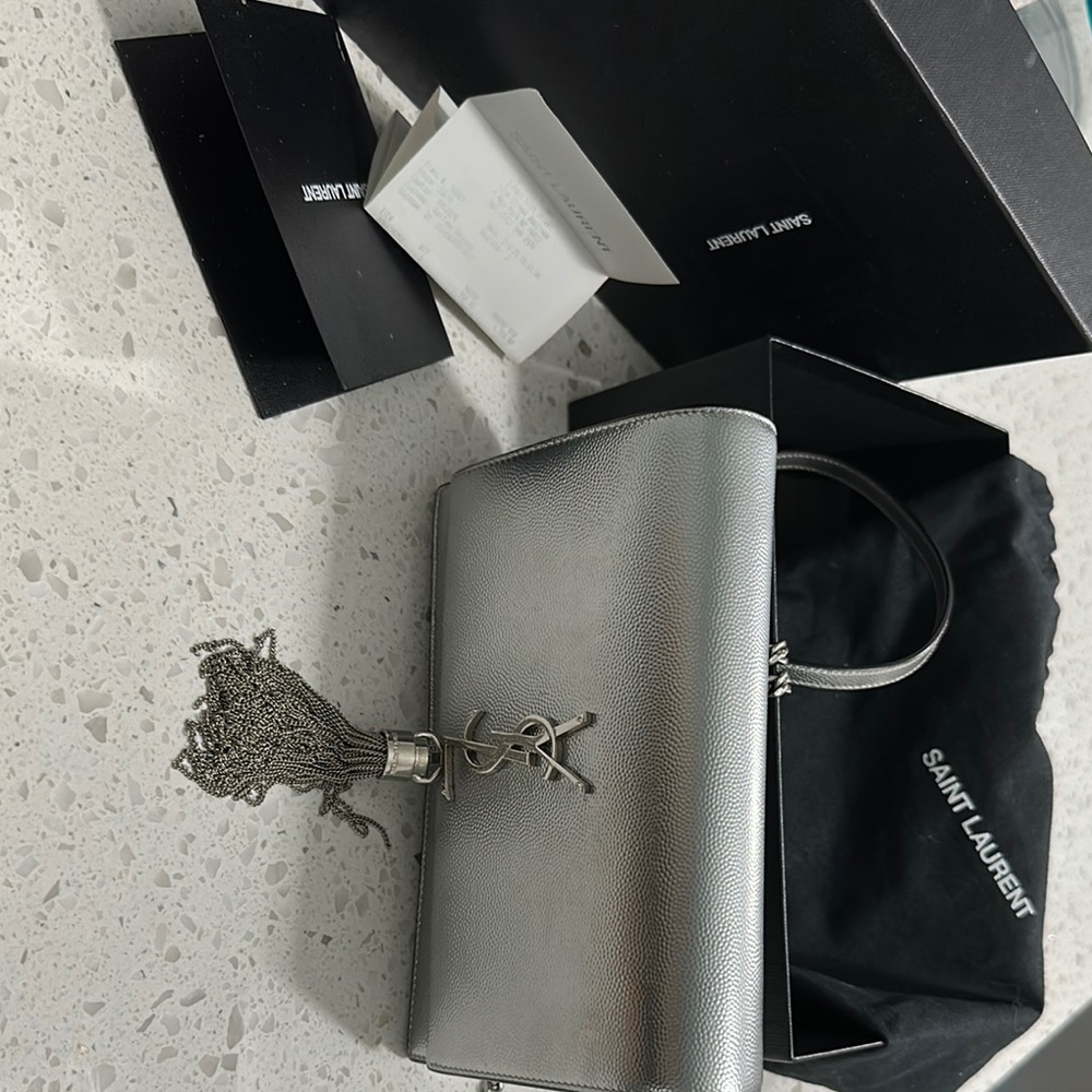 Saint Laurent kate chain bag with tassel